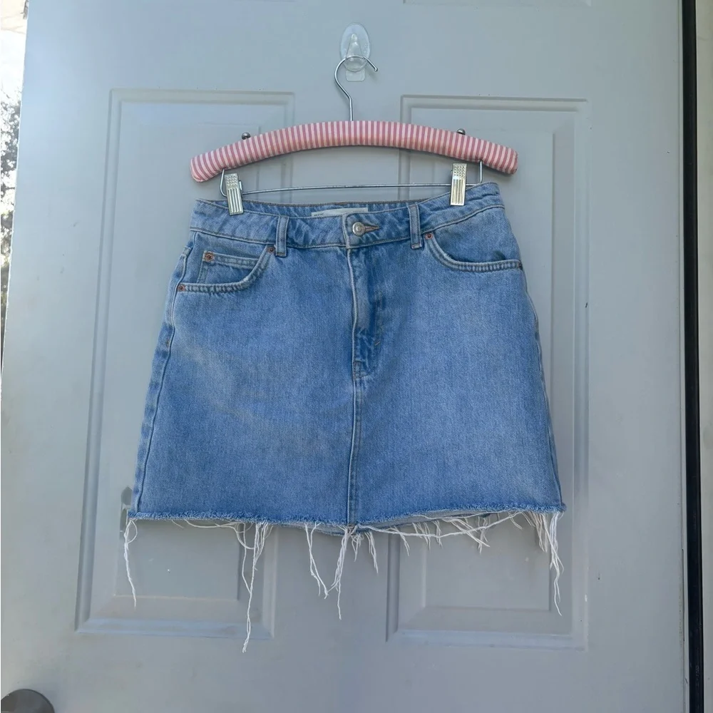 Topshop MOTO denim mini skirt - Picture 2 of 5
